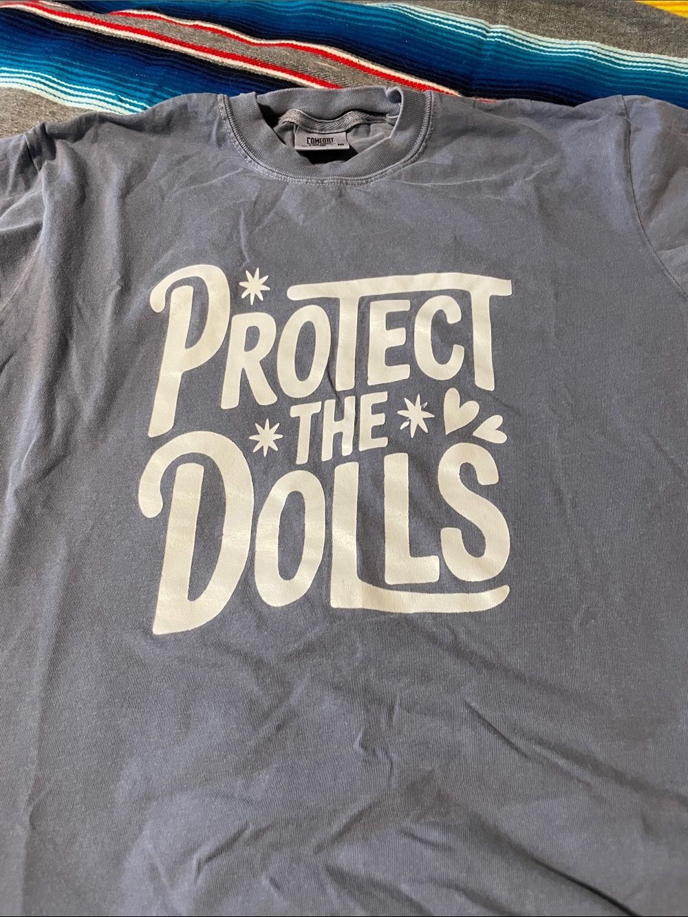 Comfort Colors Gray-Blue (unisex) Protect The Dolls' Graphic Tee